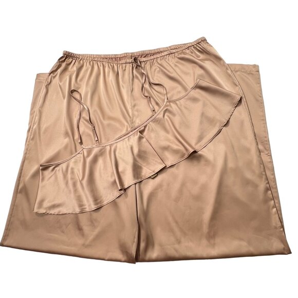 SKIMS Woven Shine Cami + Lounge Pants Set Pink Sand Womens 2X - Picture 14 of 14